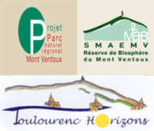 Logo projet parc naturel regional Mont Ventoux et Toulourenc Horizons