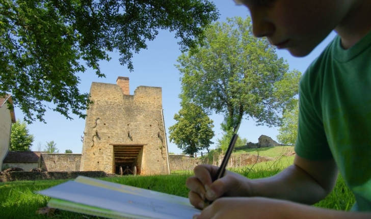 Le haut-fourneau de Brocas - Crédit Parc Naturel régional des Landes de Gascogne